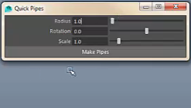 This is a quick demo of my QuickPipes Tool.  The tool was built in Maya using Python.