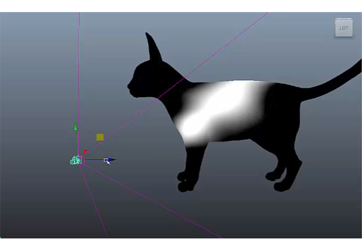 Project animatable maps onto geometry