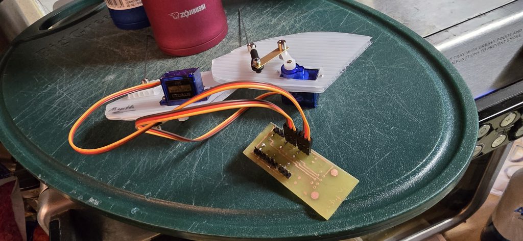 Testing the brain board before completion