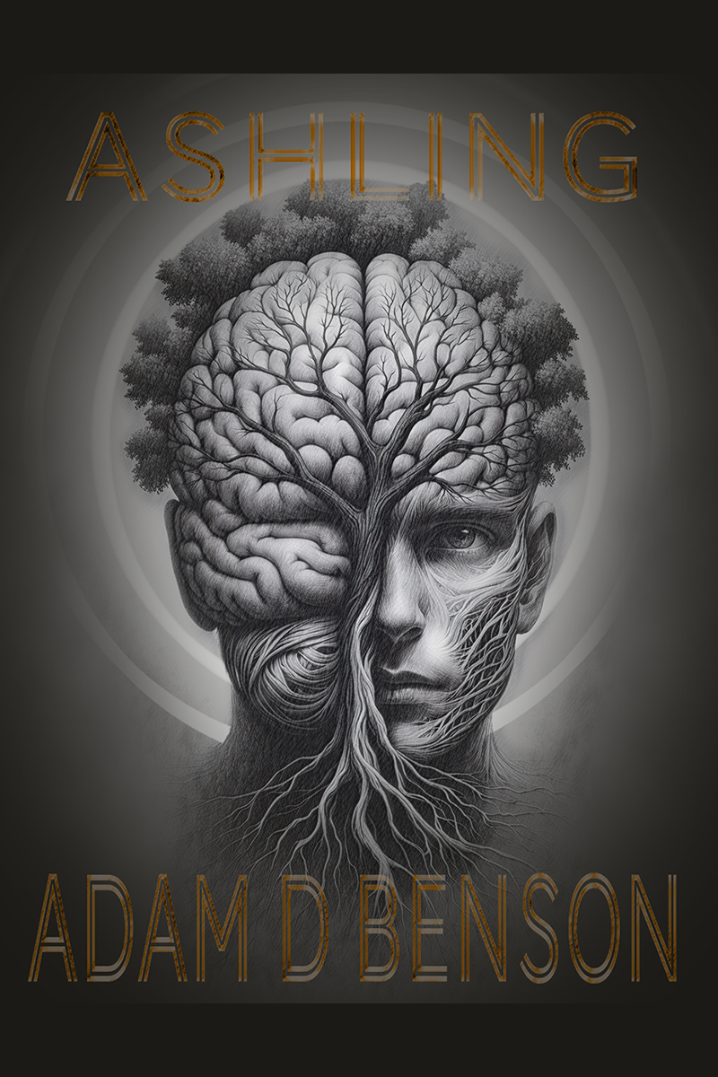 Title cover concept for the novel Ashling